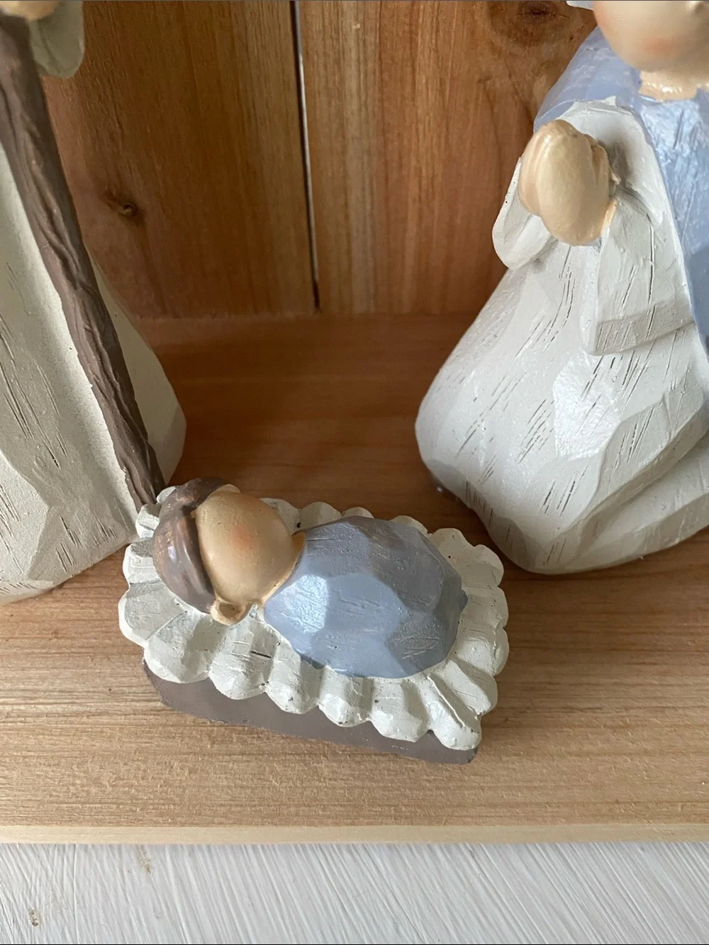 Drift Wood Nativity Set - Handcrafted Holiday Figurines Christmas Decor